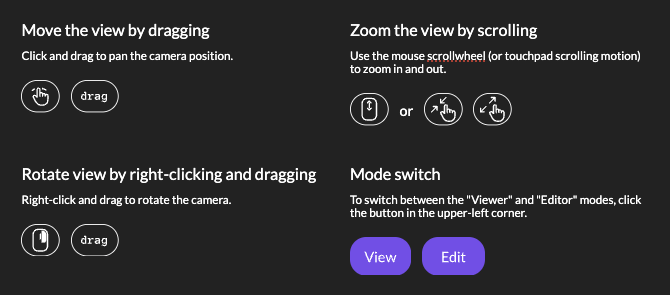 mouse and touch controls